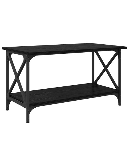 Tavolino da salotto Rovere nero 80 x 45 x 45.5 cm