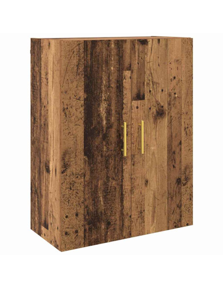 Mobiletto a muro 2 pcs Legno vecchio 69,5 x 34 x 90 cm