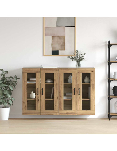 Armadi da Muro 2 pcs rovere artigianale 69,5 x 34 x 90 cm