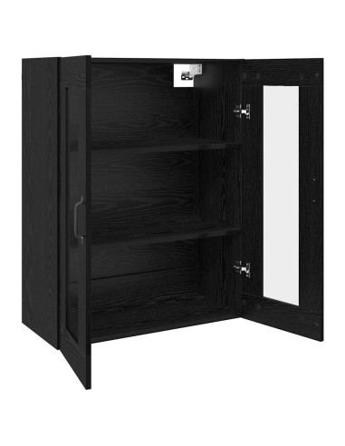 Armadi da Muro 2 pcs Rovere nero 69,5 x 34 x 90 cm