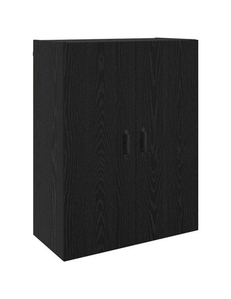 Mobiletto a muro 2 pcs Rovere Nero 69,5 x 34 x 90 cm