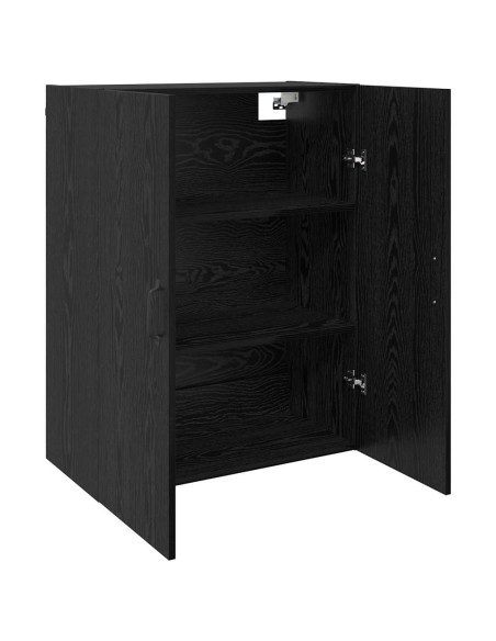 Armadi da Muro 2 pcs Rovere nero 69.5 x 34 x 90 cm