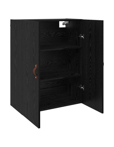 Mobiletto a muro 2 pcs Rovere Nero 69,5 x 34 x 90 cm