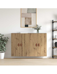 Mobiletto a muro 2 pcs Rovere artigianale 69,5 x 34 x 90 cm 2