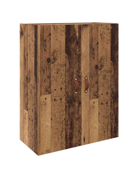 Mobiletto a muro 2 pcs Legno vecchio 69,5 x 34 x 90 cm