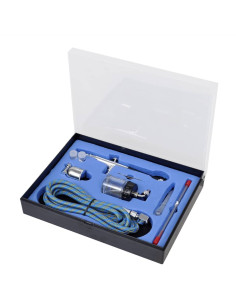 Set Aerografo con Barattolo di Vetro Ugelli 0,2 / 0,3 / 0,5 mm 2