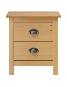 Comodino Hill 46x35x49,5 cm in Legno Massello di Pino