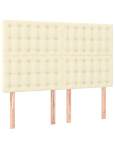 Testiere 4 pz Crema 72x5x78/88 cm in Similpelle