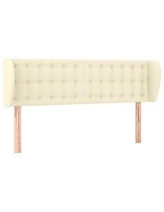 Testiera ad Orecchio Crema 147x23x78/88 cm in Similpelle