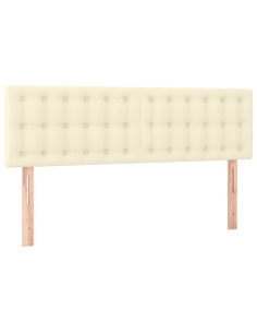 Testiere 2 pz Crema 72x5x78/88 cm in Similpelle