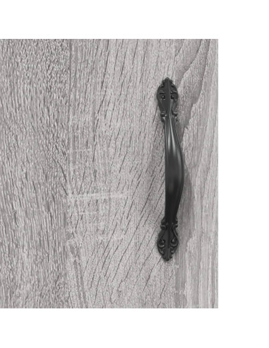 Mobile a Parete Grigio Sonoma 69,5x34x90 cm Legno Multistrato