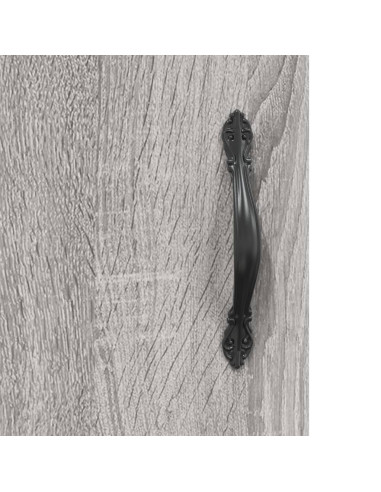 Armadietti a Parete 2 pz Grigio Sonoma in Legno Multistrato