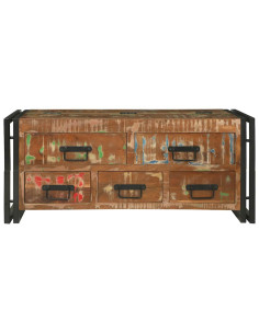 Tavolino da salotto Multicolore Legno Recuperato Massello