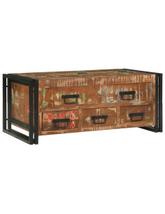 Tavolino da salotto Multicolore Legno Recuperato Massello 2