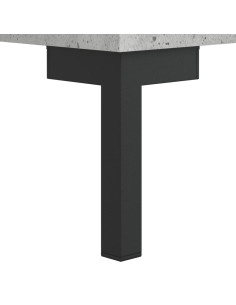 Credenza Grigio Cemento 69,5x34x180 cm in Legno Multistrato