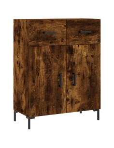 Credenza Rovere Fumo  69,5x34x180 cm in Legno Multistrato 2