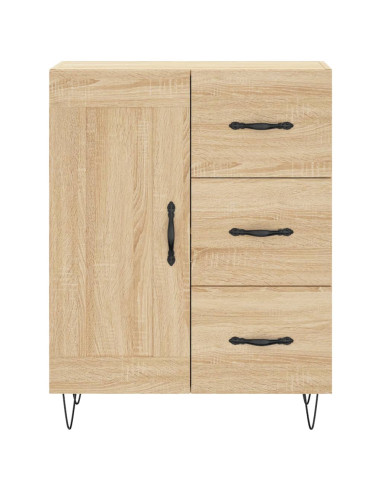 Credenza Rovere Sonoma 69,5x34x180 cm in Legno Multistrato