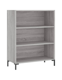 Credenza Grigio Sonoma 69,5x34x180 cm in Legno Multistrato 2