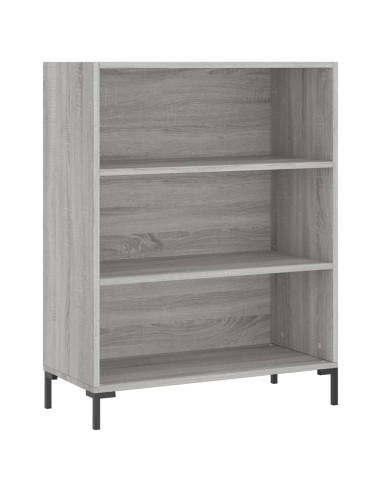 Credenza Grigio Sonoma 69,5x34x180 cm in Legno Multistrato