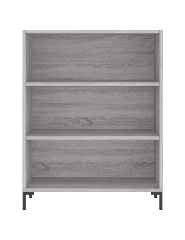 Credenza Grigio Sonoma 69,5x34x180 cm in Legno Multistrato