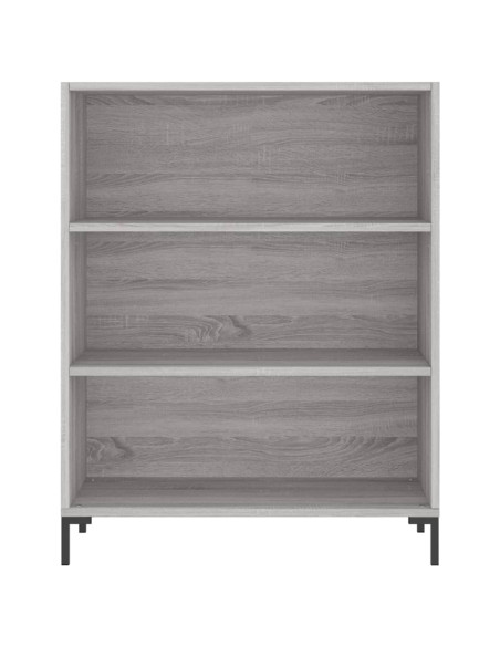 Credenza Grigio Sonoma 69,5x34x180 cm in Legno Multistrato