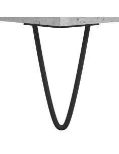 Credenza Grigio Cemento 69,5x34x180 cm in Legno Multistrato