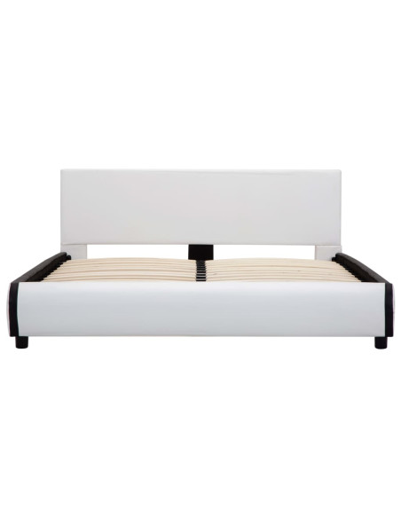 Giroletto con Cassetti Bianco in Similpelle 140x200 cm