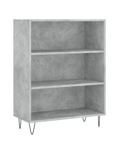 Credenza Grigio Cemento 69,5x34x180 cm in Legno Multistrato