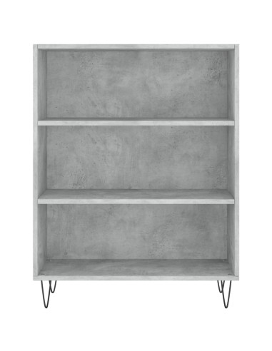 Credenza Grigio Cemento 69,5x34x180 cm in Legno Multistrato