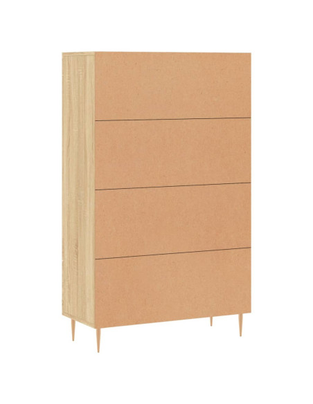 Credenza Rovere Sonoma 69,5x31x115 cm in Legno Multistrato