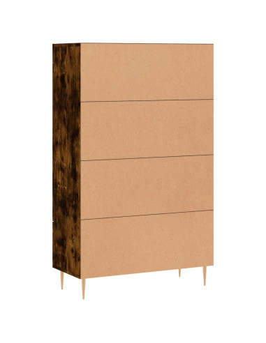 Credenza Rovere Fumo 69,5x31x115 cm in Legno Multistrato
