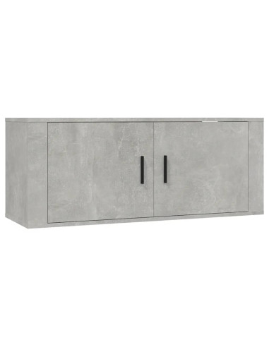 Set di Mobili Porta TV 7 pz Grigio Cemento in Legno Multistrato