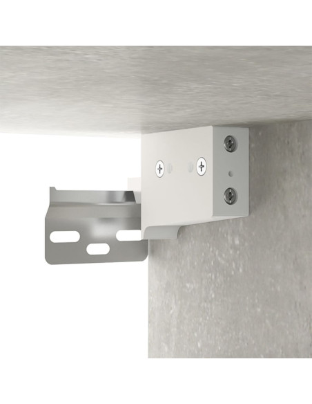 Set di Mobili Porta TV 3 pz Grigio Cemento in Legno Multistrato
