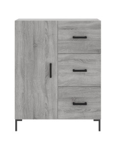 Credenza Grigio Sonoma 69,5x34x180 cm in Legno Multistrato 2