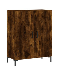 Credenza Rovere Fumo  69,5x34x180 cm in Legno Multistrato