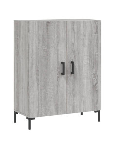 Credenza Grigio Sonoma 69,5x34x180 cm in Legno Multistrato