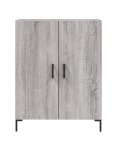 Credenza Grigio Sonoma 69,5x34x180 cm in Legno Multistrato 2