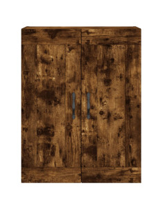 Mobile a Parete Rovere Fumo 69,5x34x90 cm in Legno Multistrato
