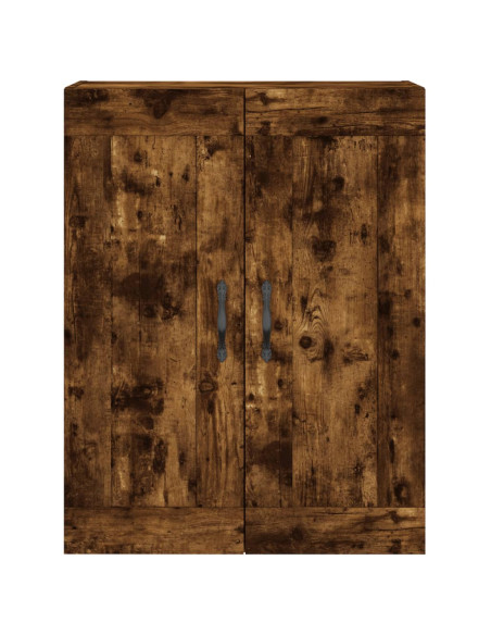 Mobile a Parete Rovere Fumo 69,5x34x90 cm in Legno Multistrato
