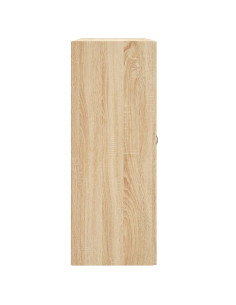 Mobile a Parete Rovere Sonoma 69,5x34x90 cm Legno Multistrato 2