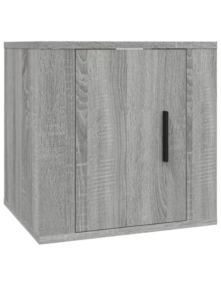 Set Mobili Porta TV 8pz Grigio Sonoma in Legno Multistrato