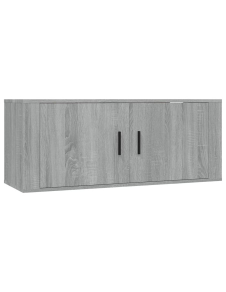 Set di Mobili Porta TV 7 pz Grigio Sonoma in Legno Multistrato