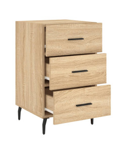 Comodino Rovere Sonoma 40x40x66 cm in Legno Multistrato