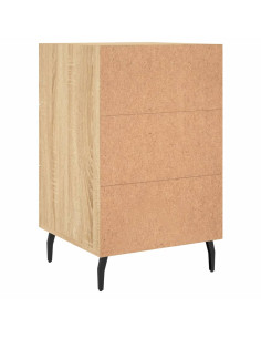 Comodino Rovere Sonoma 40x40x66 cm in Legno Multistrato 2