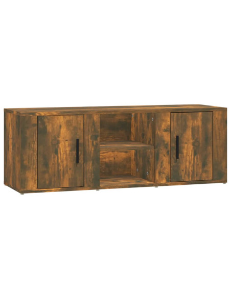 Mobile TV Rovere Fumo 100x31,5x35 cm in Legno Multistrato