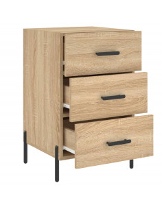 Comodino Rovere Sonoma 40x40x66 cm in Legno Multistrato