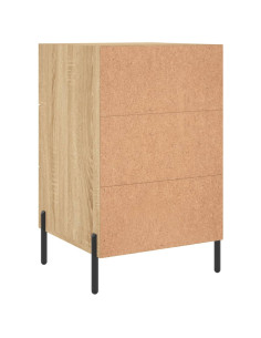 Comodino Rovere Sonoma 40x40x66 cm in Legno Multistrato 2