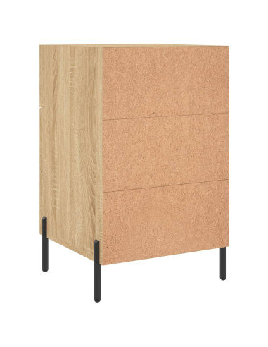 Comodino Rovere Sonoma 40x40x66 cm in Legno Multistrato
