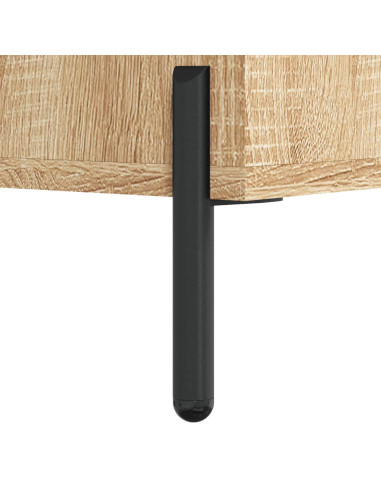 Comodino Rovere Sonoma 40x40x66 cm in Legno Multistrato