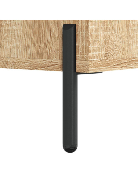 Comodino Rovere Sonoma 40x40x66 cm in Legno Multistrato